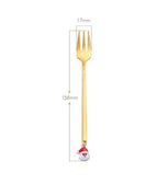gold santa fork
