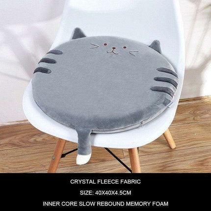 Feline Fantasy Memory Foam Seat Cushion - Charming Comfort for Every Space