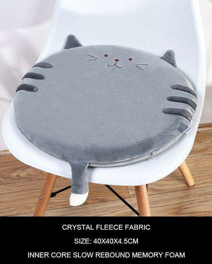 Feline Fantasy Memory Foam Seat Cushion - Charming Comfort for Every Space