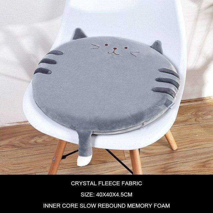 Cozy Cat Memory Foam Seat Cushion for Home and Office