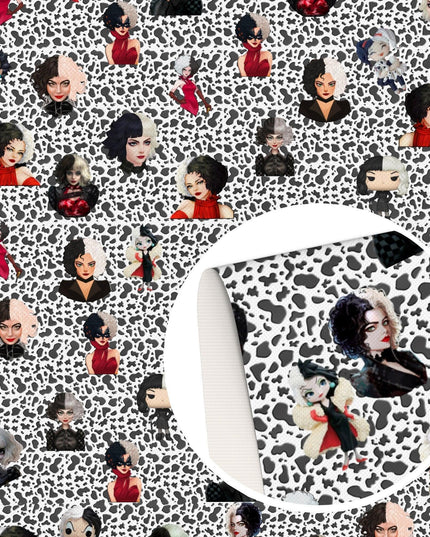 Whimsical Halloween Witch Faux Leather Crafting Sheets Set - Creative Art Supplies