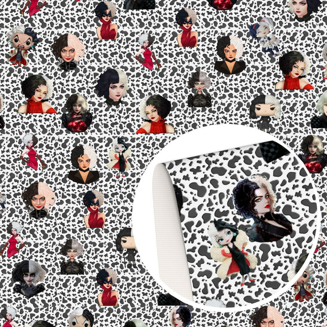 Whimsical Halloween Witch Faux Leather Crafting Sheets Set - Creative Art Supplies