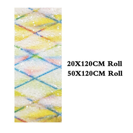 Glittering Rhombic Faux Leather Craft Roll - Ideal for Stylish Hair Accessories and Festive Creations