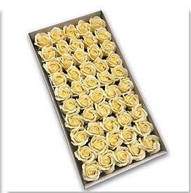 Blossoming Rose Soap Flower Collection - 50 Piece Set for Elegant Decor and Special Occasions