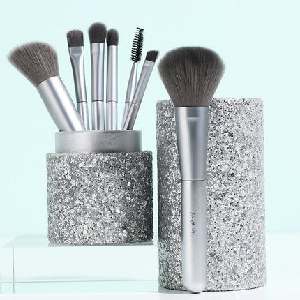 Premium Elegant Makeup Brush Set with Chic Organizer & High-Quality Synthetic Fibers