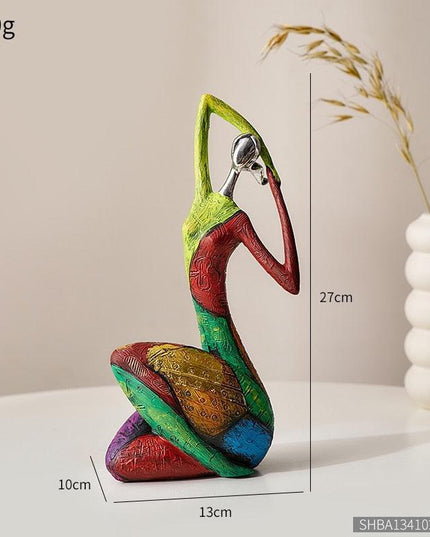 Vibrant Resin Abstract Sculpture for Modern Home Aesthetics