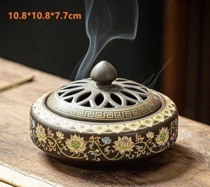 Zen Serenity: Handcrafted Ceramic Incense Holder for Tranquility