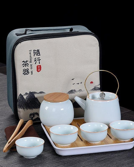 Travel Elegance: Xishi Teapot Tea Set - The Perfect Companion for Tea Lovers Everywhere