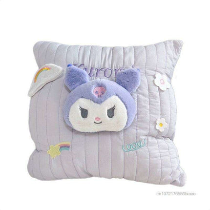 Charming My Melody & Kuromi Plush Cushions - Adorable Sanrio Home Decor Collection