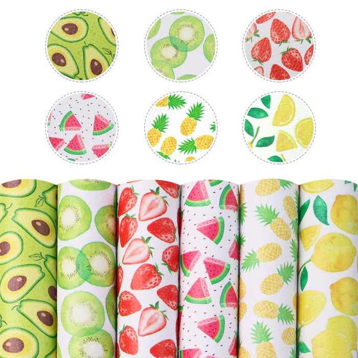 Crafty A5 Faux Leather Bundle with Playful Fruit, Floral, and Dog Prints