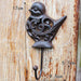 Vintage European Crown Wrought Iron Coat Hook - Home Decor Accent