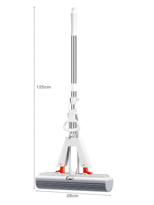 Effortless Self-Draining Wood Floor Tile and Wall Mop for Spotless Cleaning