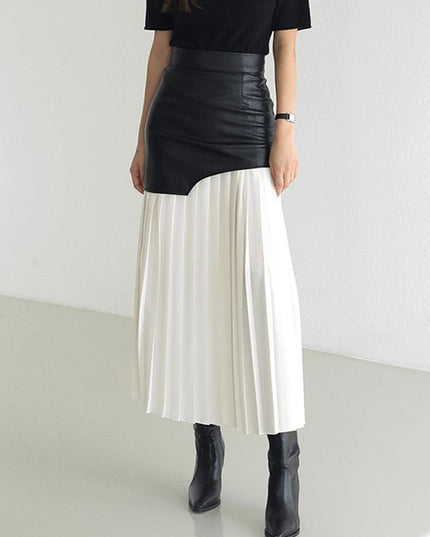 Elegant Pleated High Waist Midi Skirt for Spring 2022 - Stylish and Flattering Design