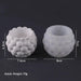 Round Silicone Cement Molds for DIY Home Decor and Gardening Creations