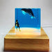 Aquatic Dreamscape LED Night Light - Shark and Whale Resin Glow Lamp