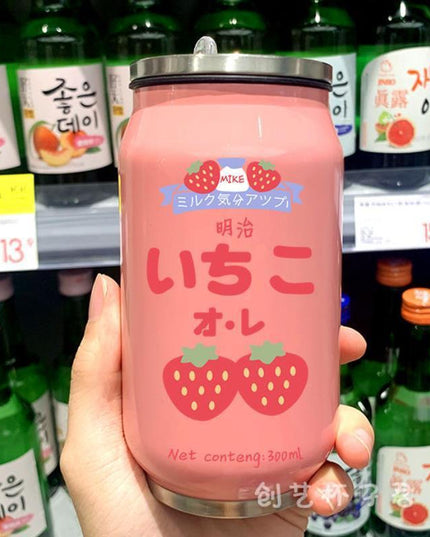 Stylish Stainless Steel Insulated Water Bottle with Colorful Straw - 350ml & 500ml Options