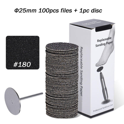 Customizable Luxury Foot Care Pedicure Kit with Interchangeable Grit Options