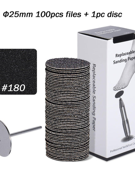 Customizable Luxury Foot Care Pedicure Kit with Interchangeable Grit Options