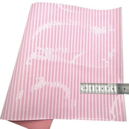 Floral Embossed Synthetic Leather Craft Sheet for Elegant DIY Projects