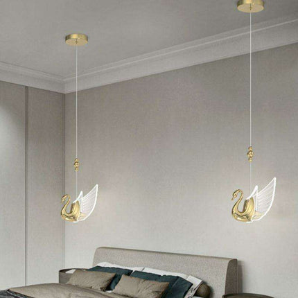 Swan Elegance LED Pendant Light - Chic Illumination for Any Space