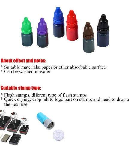 Dynamic Colorful Stamping Ink Collection for Artistic Expression