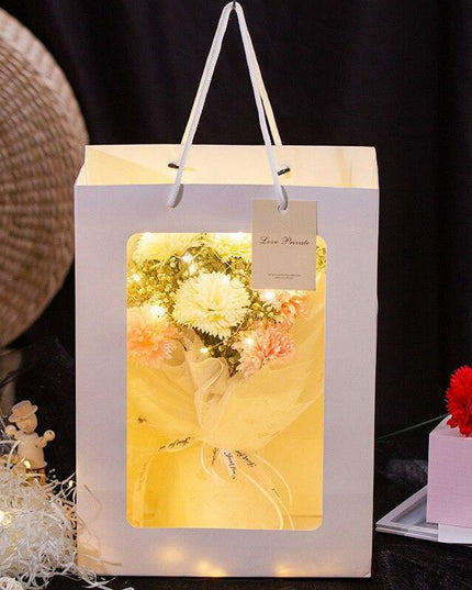 Eternal Blossom: Luxurious Carnation & Gypsophila Dried Flower Gift Set