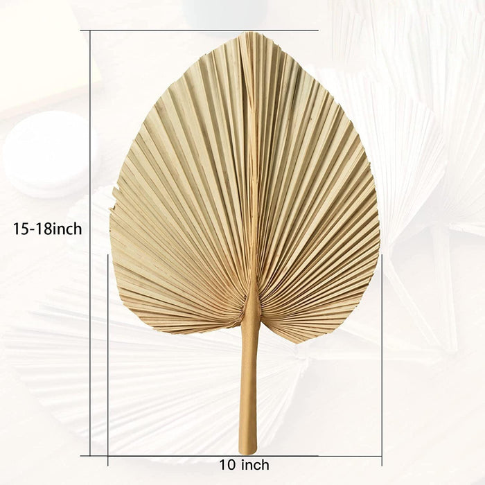 Golden Boho Palm Spear Set - Rustic Dried Leaves for Home & Wedding Decor