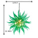 Sunflower Green Color LED Pendant Chandelier with Adjustable Cable Locks