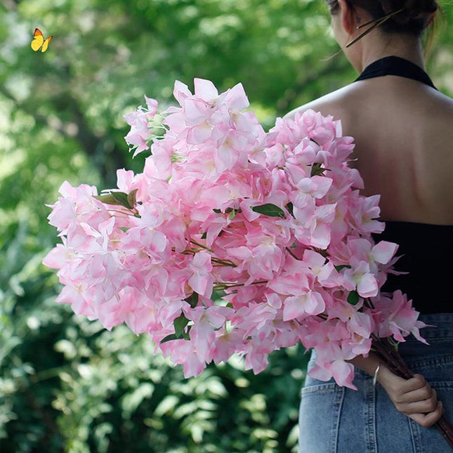 Stunning 100CM Silk Cherry Blossom Bouquet for Home and Event Decoration