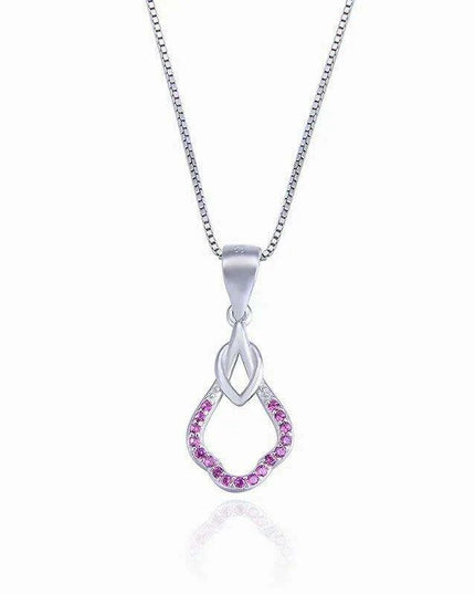 Elegant Sterling Silver and Diamond Necklace - A Must-Have for Women