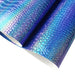 Iridescent Metallic Crocodile Leather Roll for Crafting