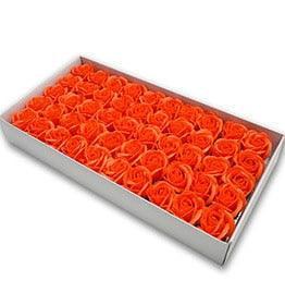 Blossoming Rose Soap Flower Collection - 50 Piece Set for Elegant Decor and Special Occasions