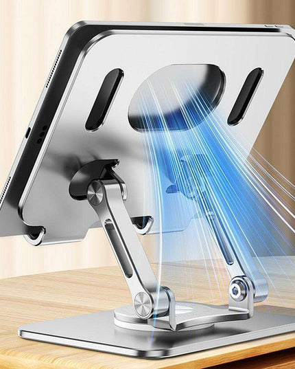 Premium Aluminum 360° Adjustable Stand for Tablets and Phones - Unmatched Comfort and Stability