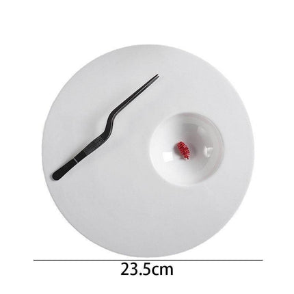 Sophisticated Ceramic Plate Set for an Elevated Steak Dining Experience