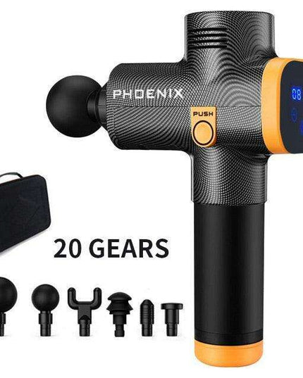 Phoenix A2 Deep Tissue Percussion Massager Set with Custom Speed Settings and Attachments