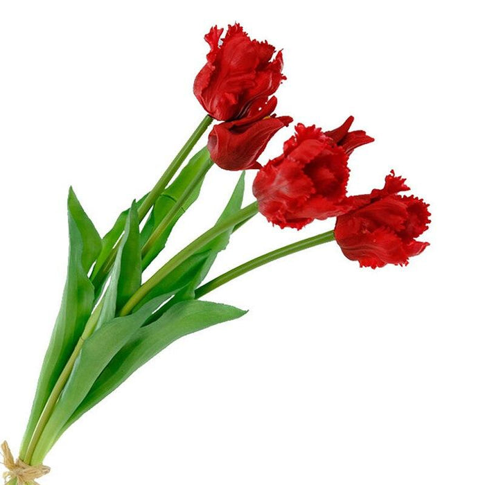 5-Piece Parrot Tulip Artificial Flower Bouquet - 45CM