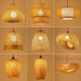 Handcrafted Rattan and Bamboo Chandelier with Charming Straw Hat Design