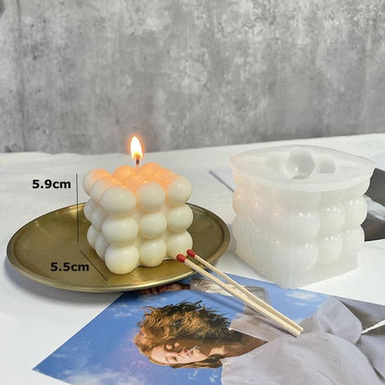 Bubble Ball and Cube Candle Mold Set - Innovative Crafting Essentials for Candle Makers