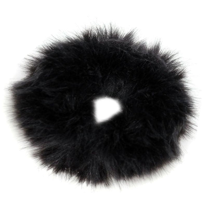 Winter Velvet Plush Hair Scrunchies Set for Women and Girls - 7-Piece Variety Pack
