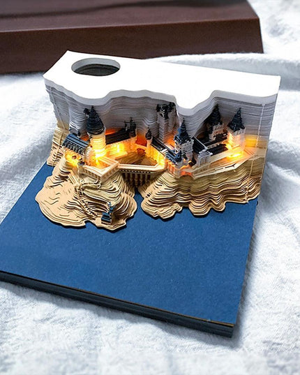 Illuminated Fantasy Castle 3D Memo Pad - Unlock Your Imagination