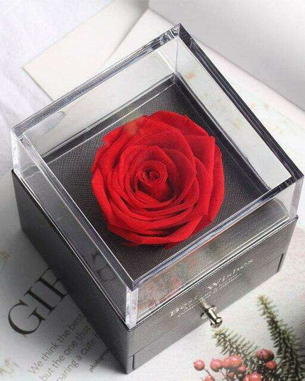 Eternal Elegance Rose Glass Display - A Timeless Tribute to Lasting Affection