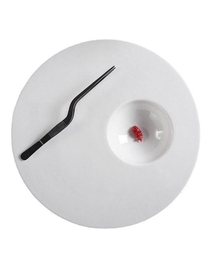 Sophisticated Ceramic Plate Set for an Elevated Steak Dining Experience