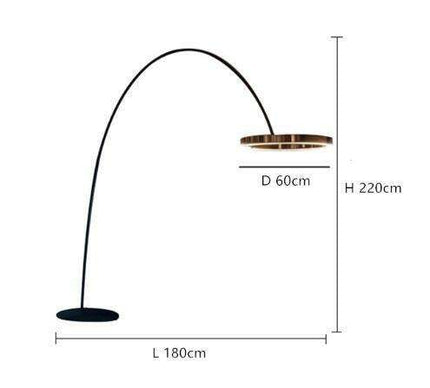 Sophisticated Italian LED Floor Lamp - Illuminate Your Home with Grace
