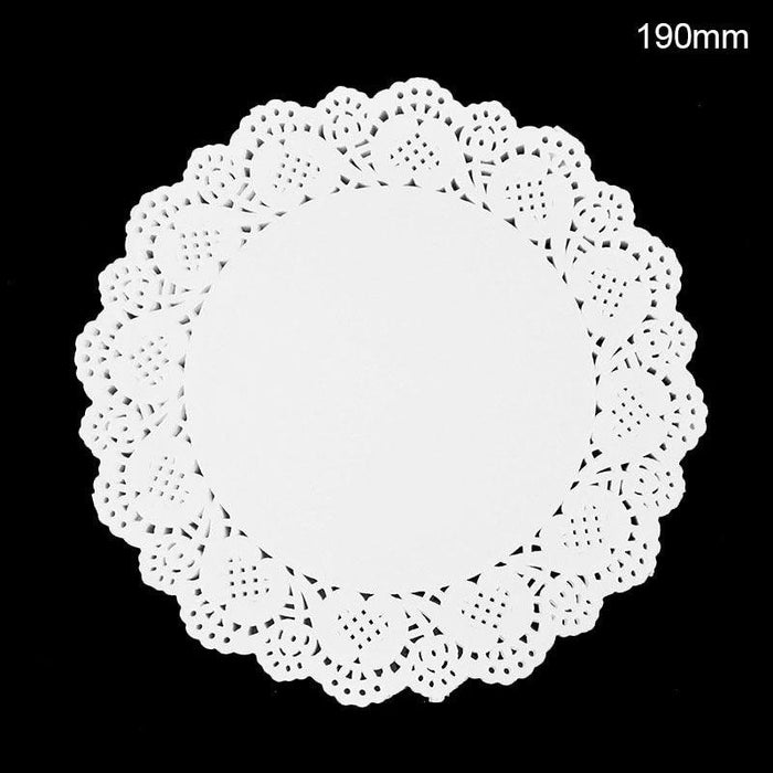 Chic White Lace Paper Doilies - Classy Table Accessories for Special Occasions