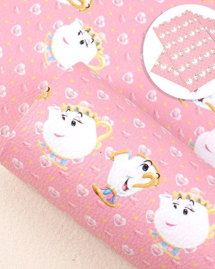 Charming Teapot & Lychee Faux Leather Craft Kit