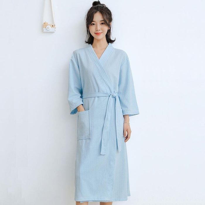 Premium Cotton Homewear Couple's Nightgown Pajamas & Bathrobe