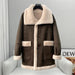 Double-Sided Real Wool Fur Parka Coat for Women