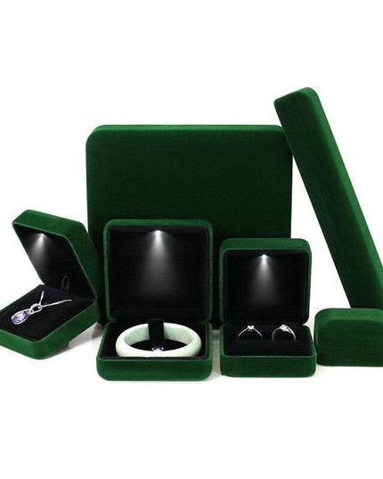 Elegant LED Velvet Jewelry Display Cases for Exquisite Presentation