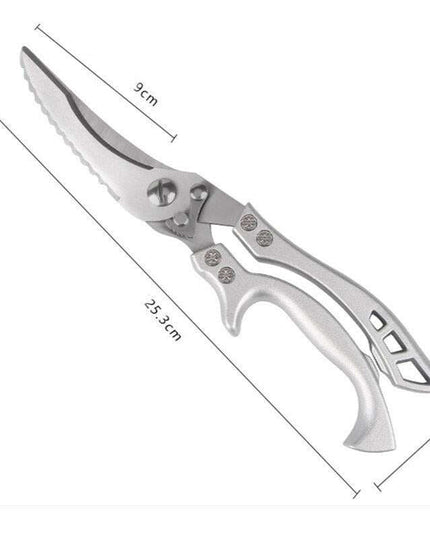 Versatile Precision Kitchen Scissors - Effortlessly Cut Through Meat, Bones, and Vegetables