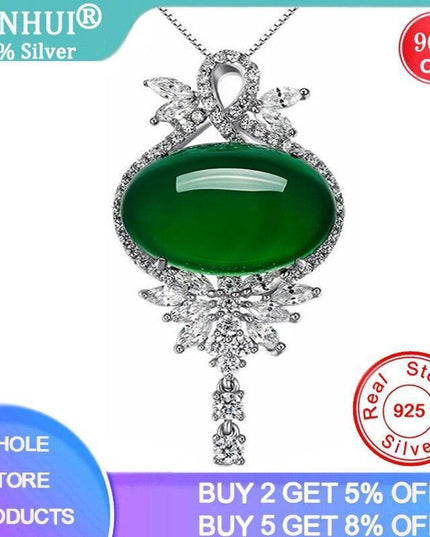 Elegant Tibetan Silver Gemstone Necklace - Fashionable Jewelry and Fitness Tracker for Women